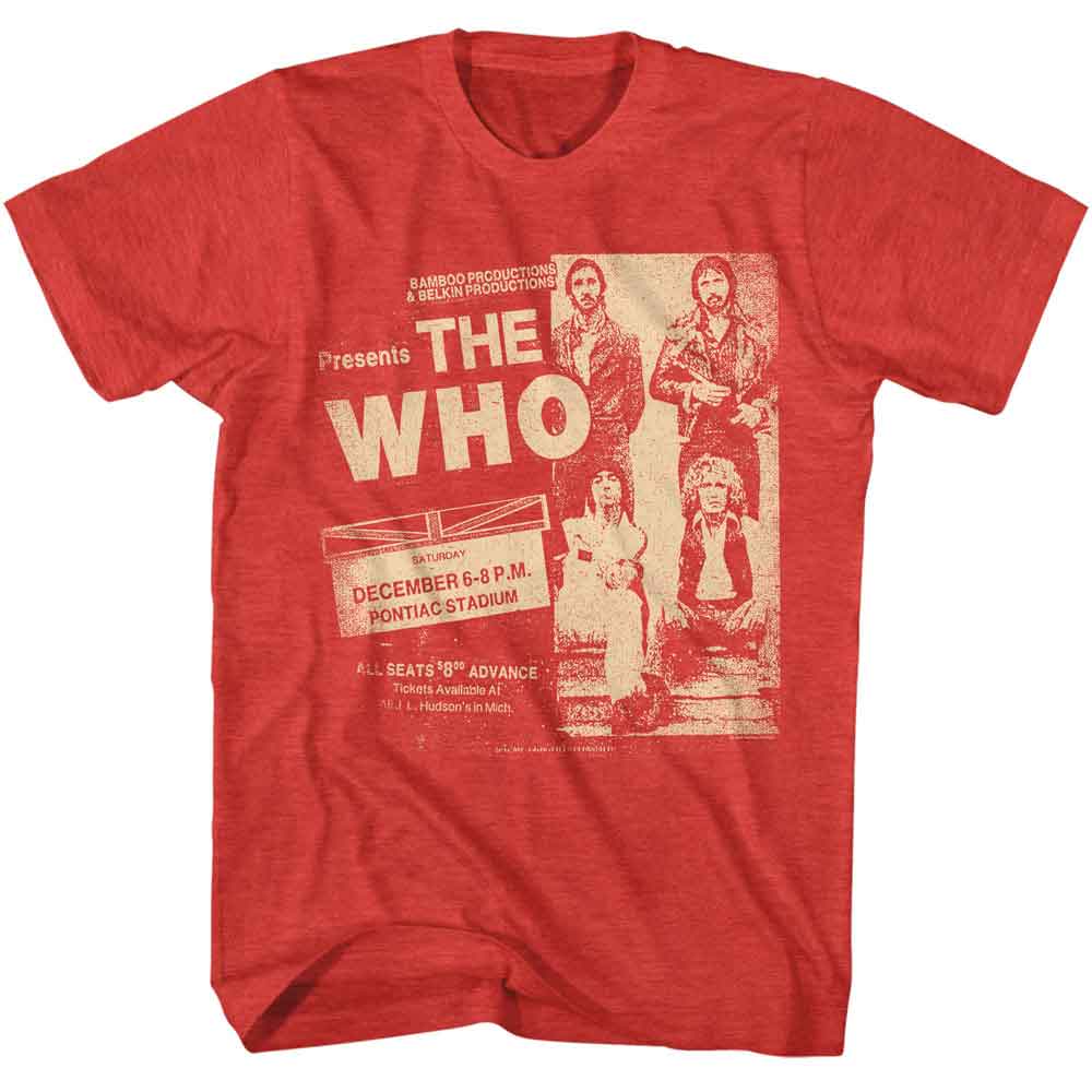 The Who - THE WHO PONTIAC STADIUM Adult Shirt