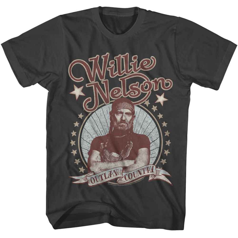 Willie Nelson - WILLIE NELSON OUTLAW COUNTRY Adult Shirt