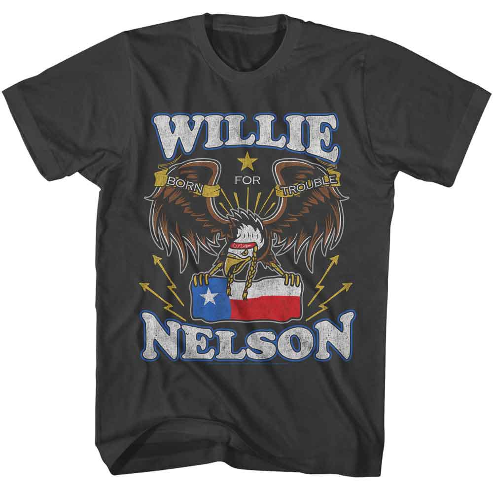 Willie Nelson - WILLIE NELSON BORN FOR TROUBLE EAGLE Adult Shirt