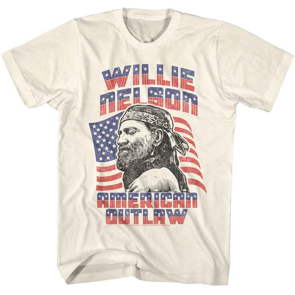 Willie Nelson - WILLIE NELSON AMERICANA OUTLAW Adult Shirt
