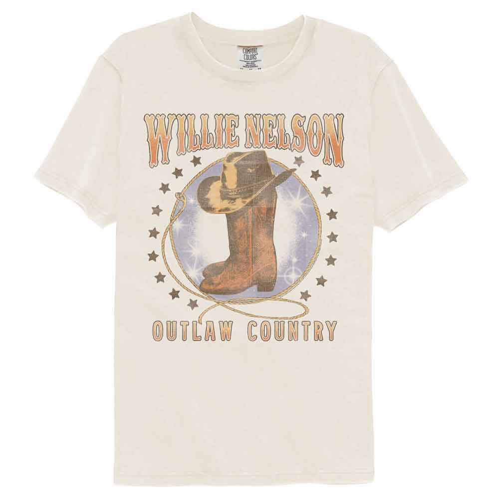 Willie Nelson - WILLIE NELSON BOOTS AND HAT Adult Shirt