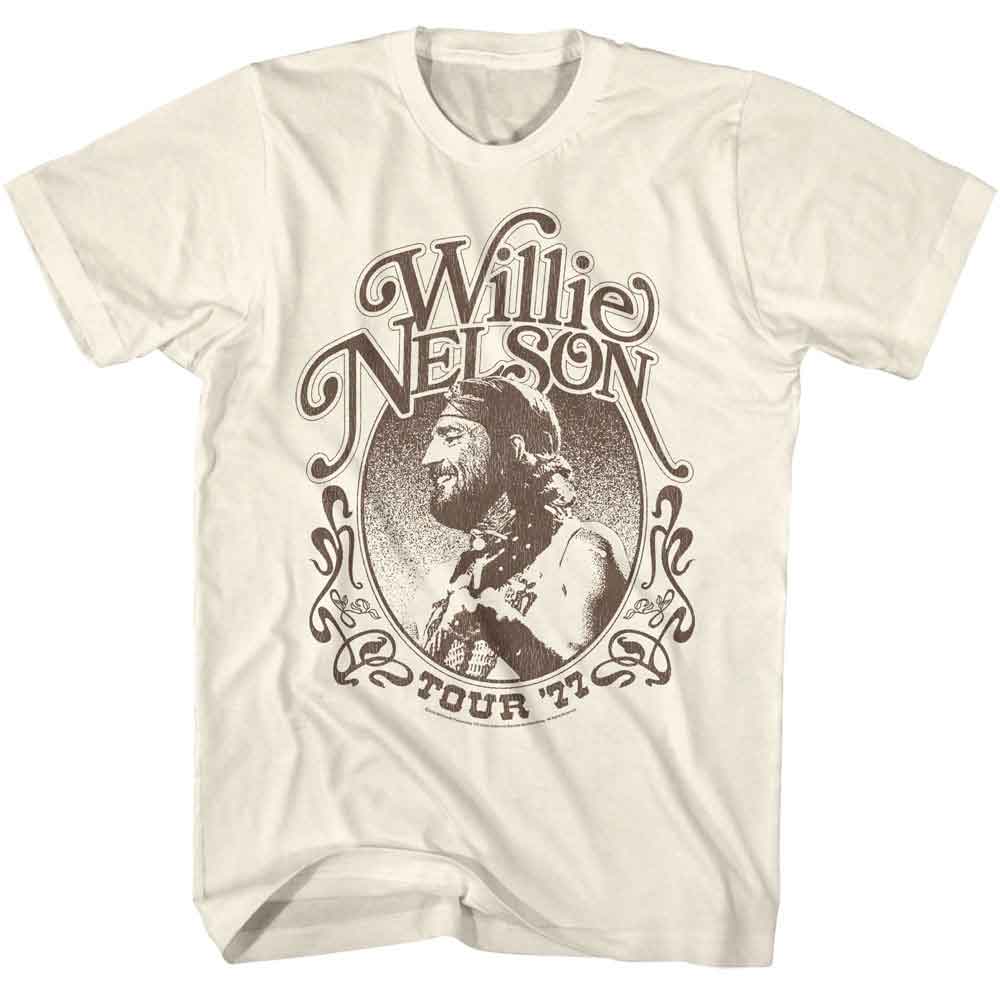 Willie Nelson - WILLIE NELSON TOUR 1977 Adult Shirt