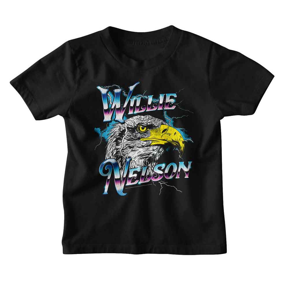Willie Nelson - WILLIE NELSON EAGLE CHROME VINTAGE Youth Shirt