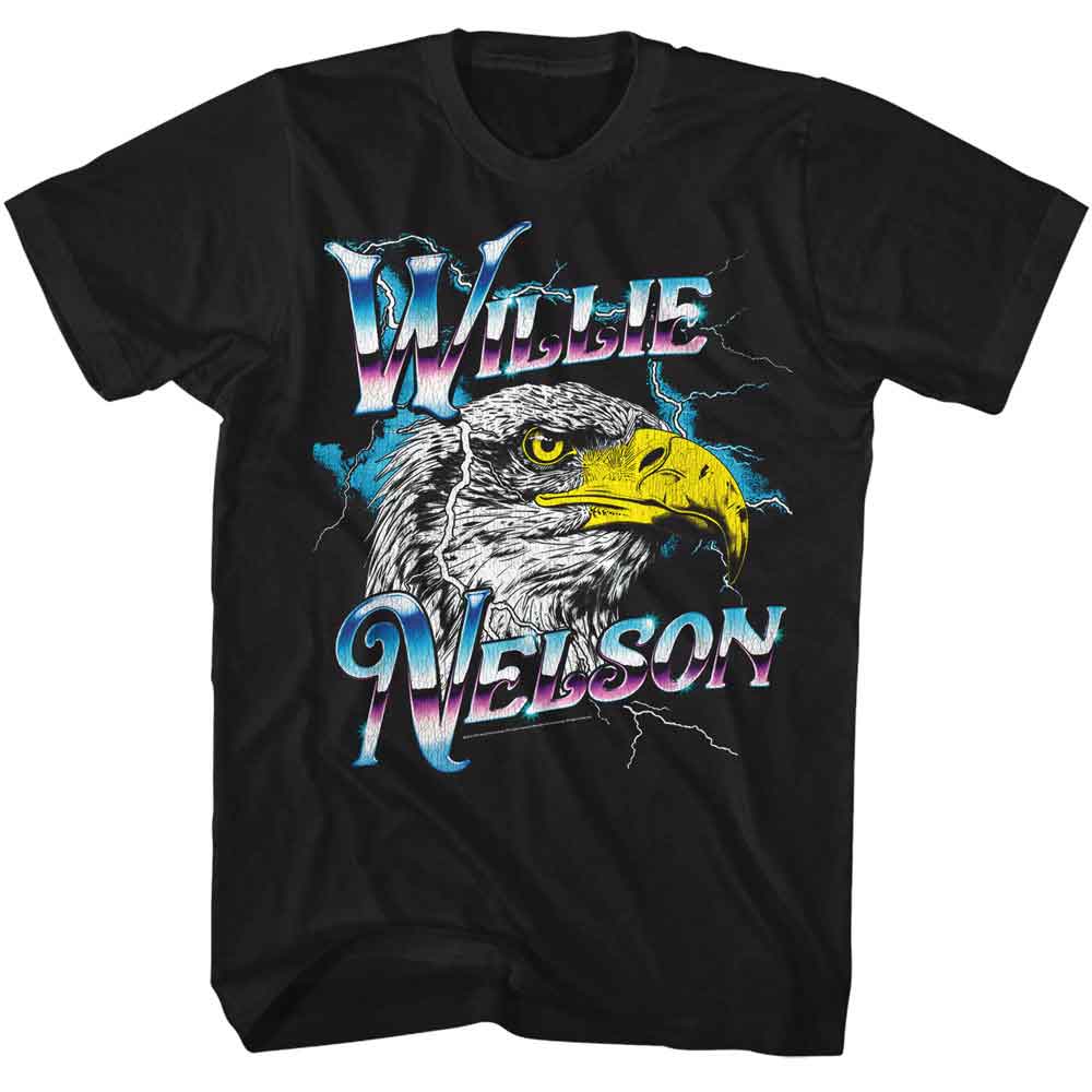Willie Nelson - WILLIE NELSON EAGLE CHROME VINTAGE Adult Shirt