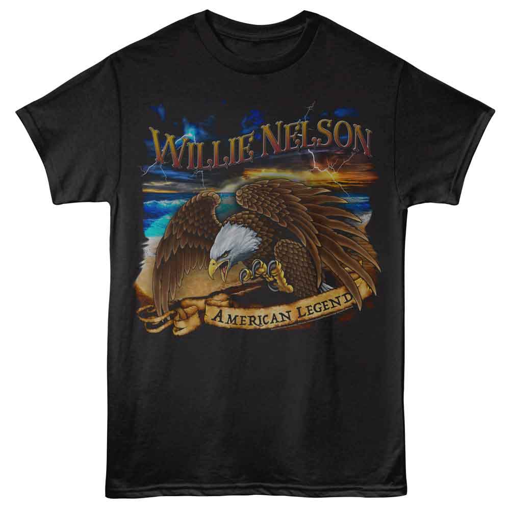 Willie Nelson - WILLIE NELSON LIGHTNING EAGLE Adult Shirt