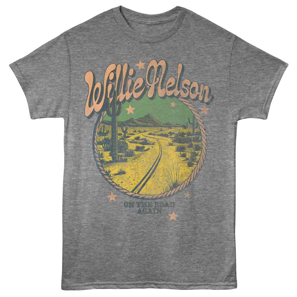 Willie Nelson - WILLIE NELSON ON THE ROAD AGAIN DESERT Adult Shirt