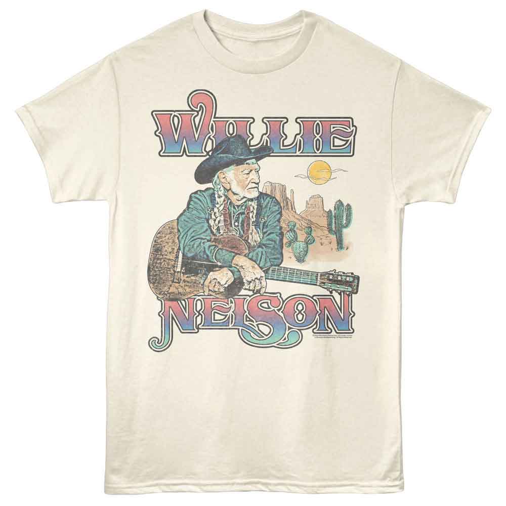 Willie Nelson - WILLIE NELSON CROSS ARMS DESERT Adult Shirt