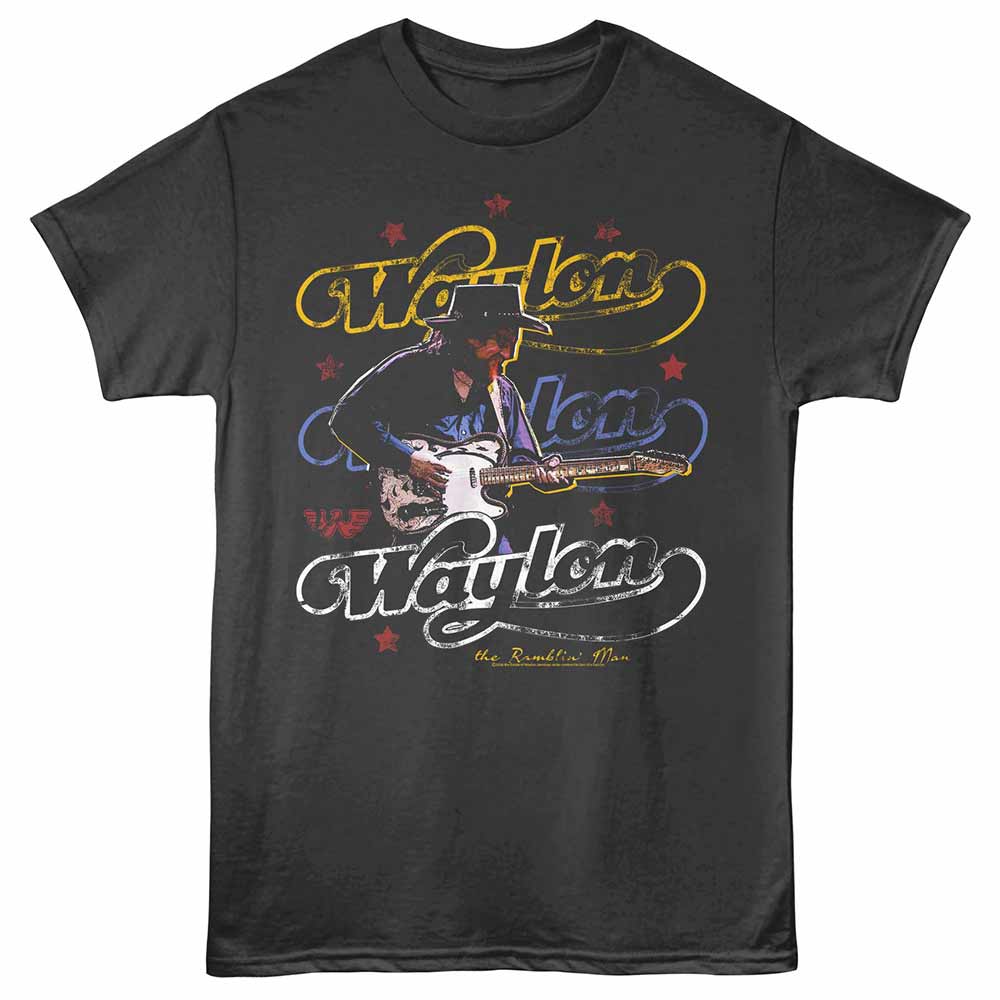 Waylon Jennings - WAYLON JENNINGS TRIPLE Adult Shirt