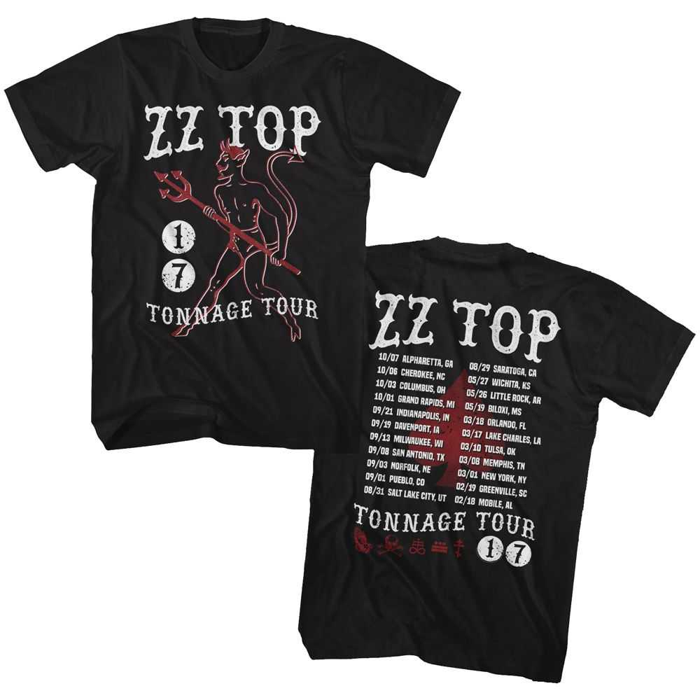 ZZ Top - TONNAGE TOUR 17 Adult Shirt