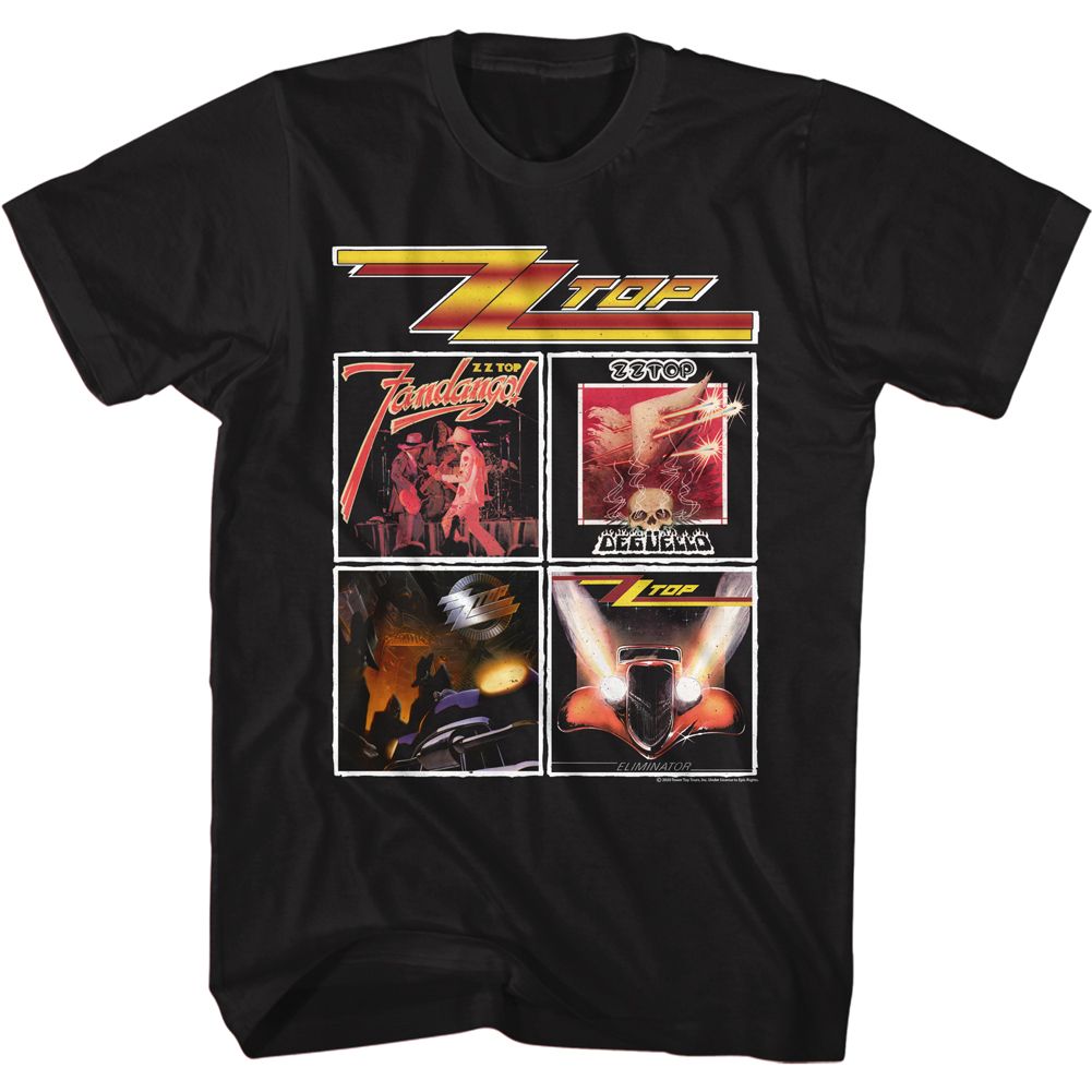 ZZ Top - TOP ALBUMS Adult Shirt