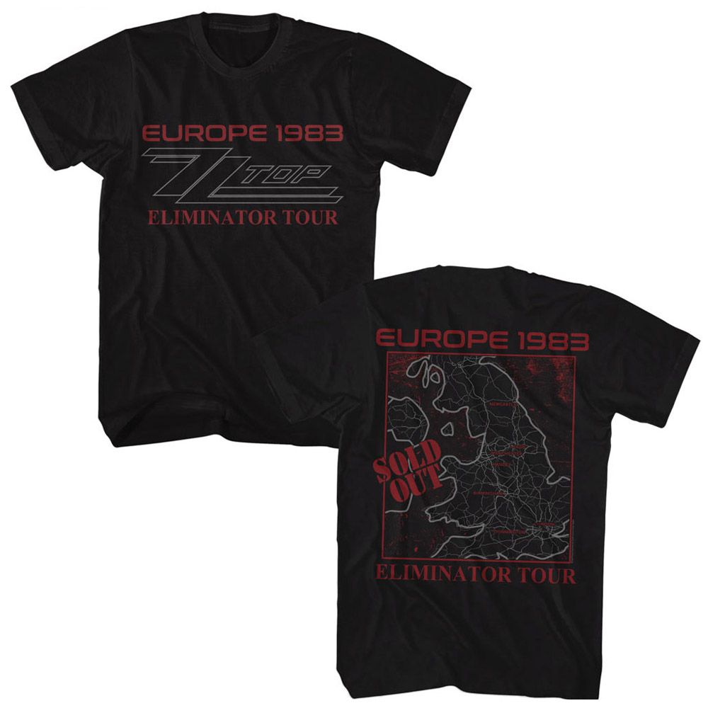 ZZ Top - ZZ TOP EUROPE 1983 Adult Shirt